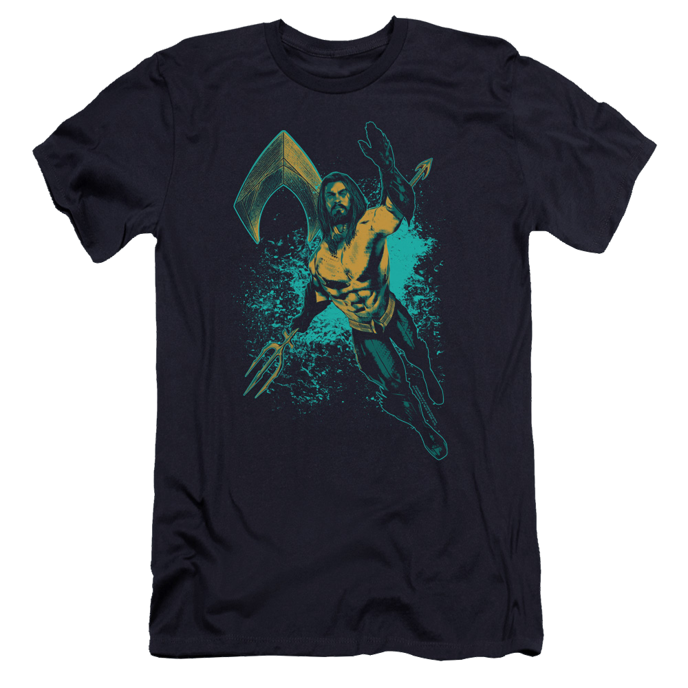 Aquaman Movie Make A Splash - Men's Premium Slim Fit T-Shirt