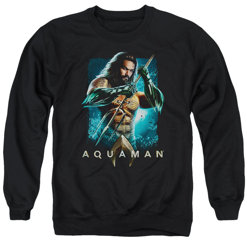 Aquaman Movie Trident - Men's Crewneck Sweatshirt