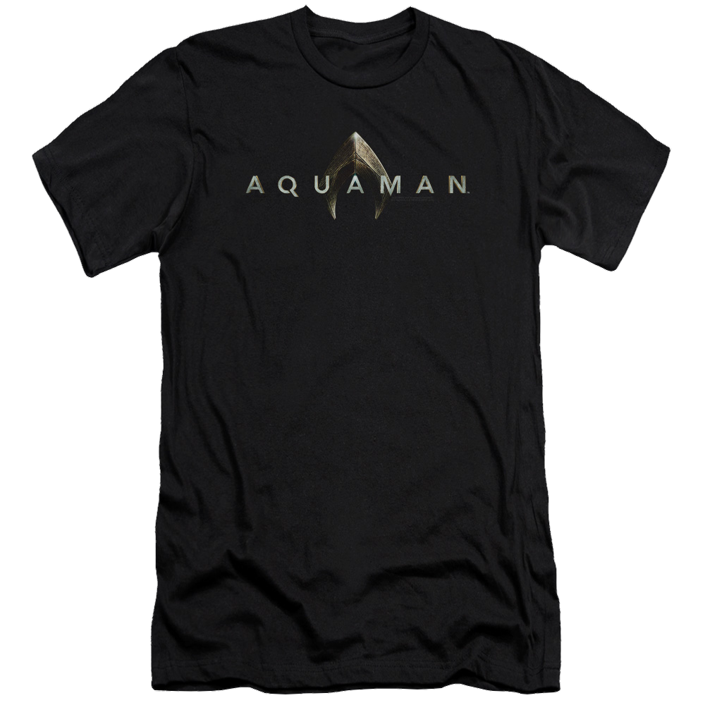 Aquaman Movie Logo - Men's Premium Slim Fit T-Shirt