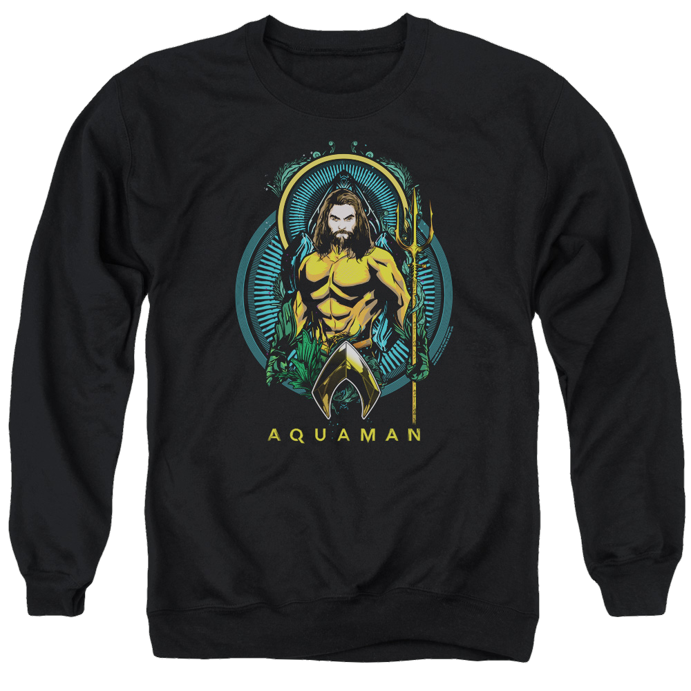 Aquaman Movie Aqua Nouveau - Men's Crewneck Sweatshirt