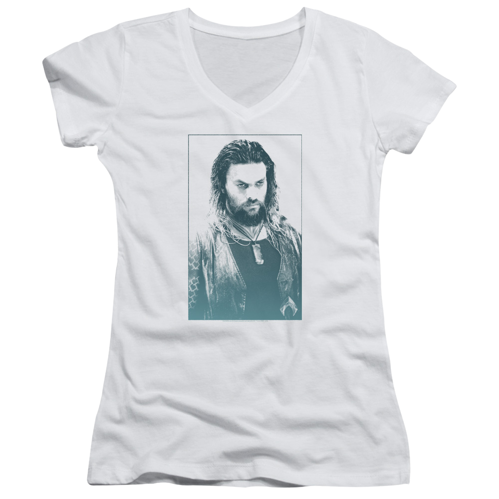 Aquaman Movie Salt Of The Sea - Juniors V-Neck T-Shirt