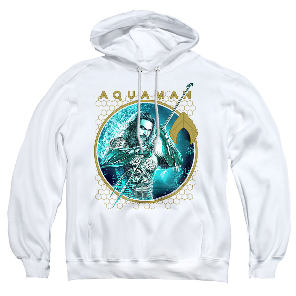 Aquaman Movie Trident Of Neptune Mens Hoodie Light Blue