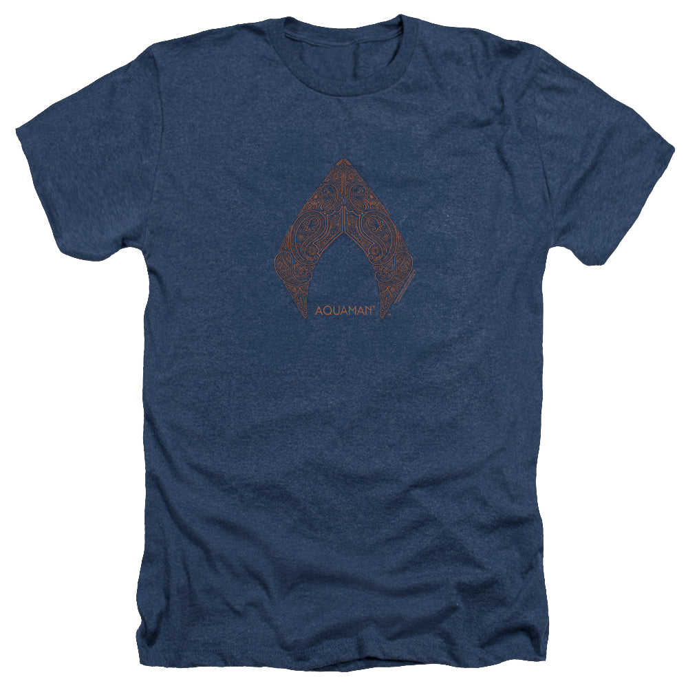 Aquaman Movie Aqua Paisley - Men's Heather T-Shirt