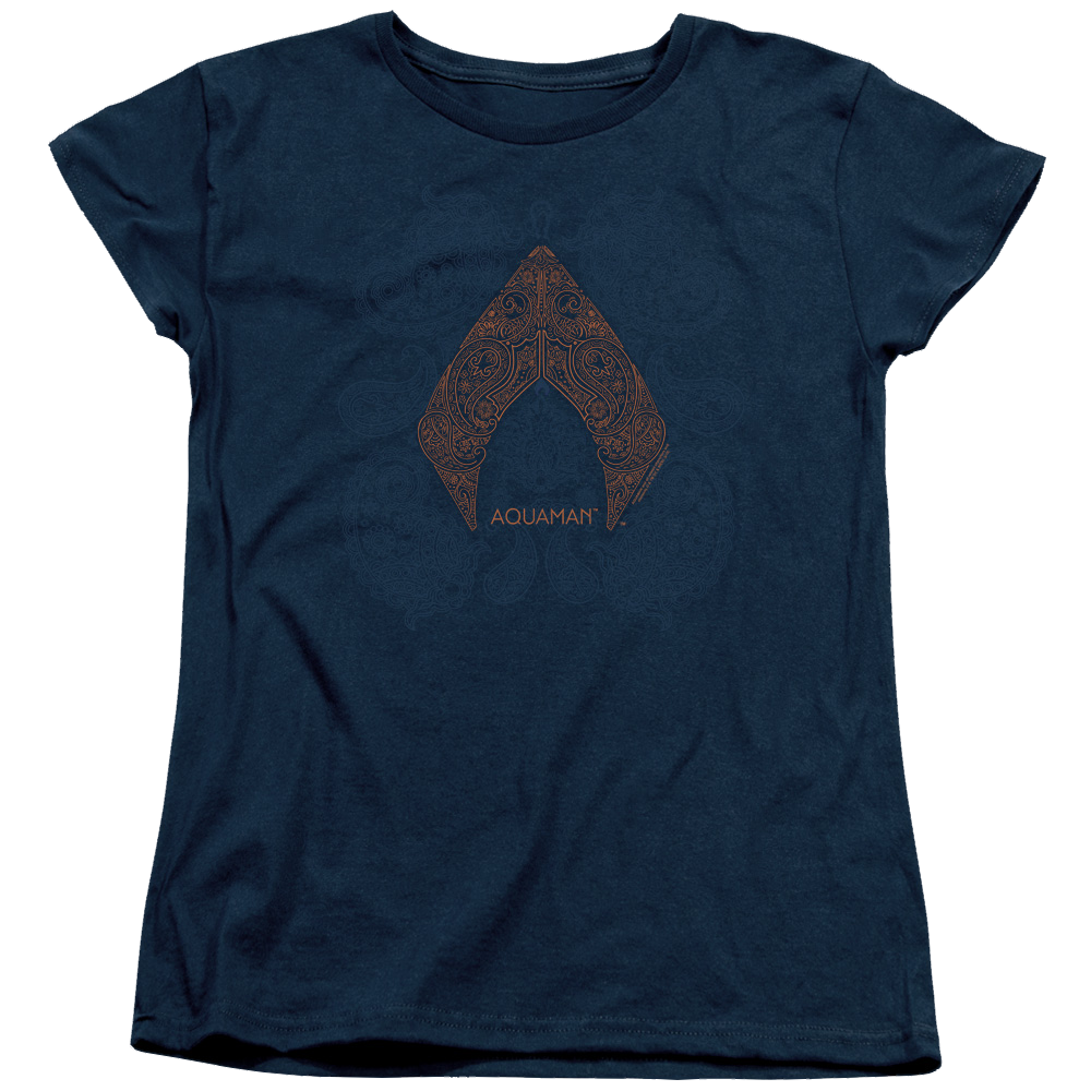Aquaman Movie Aqua Paisley - Women's T-Shirt