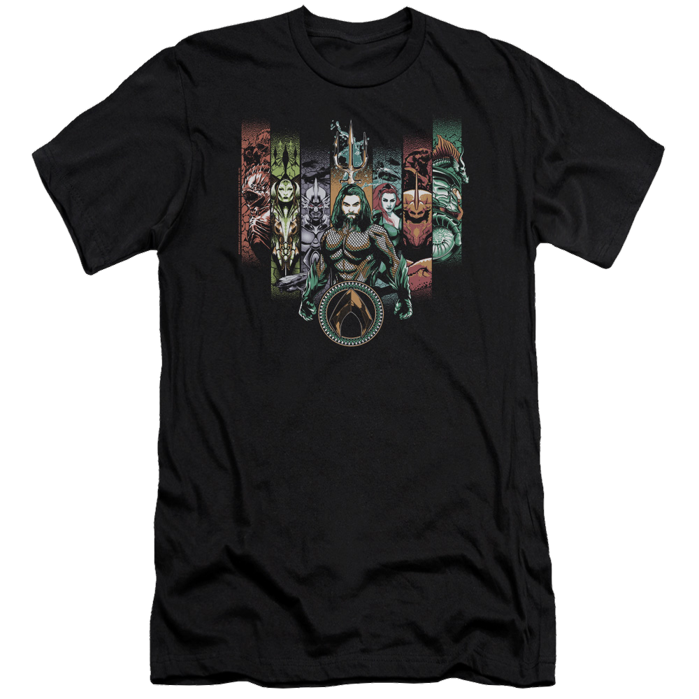 Aquaman Movie Unite The Kingdoms - Men's Premium Slim Fit T-Shirt