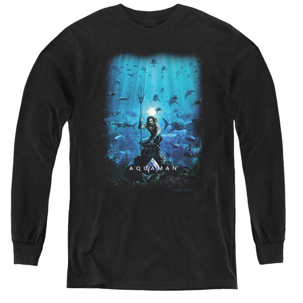 Aquaman Movie Poster - Youth Long Sleeve T-Shirt