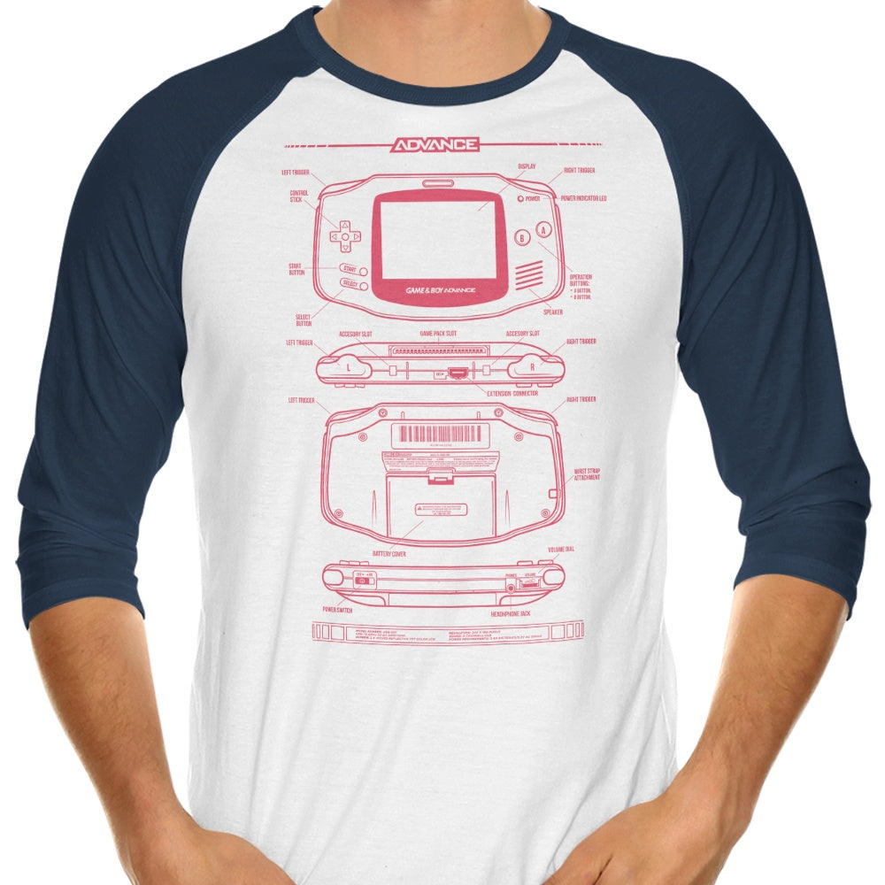 Advanced - 3/4 Sleeve Raglan T-Shirt