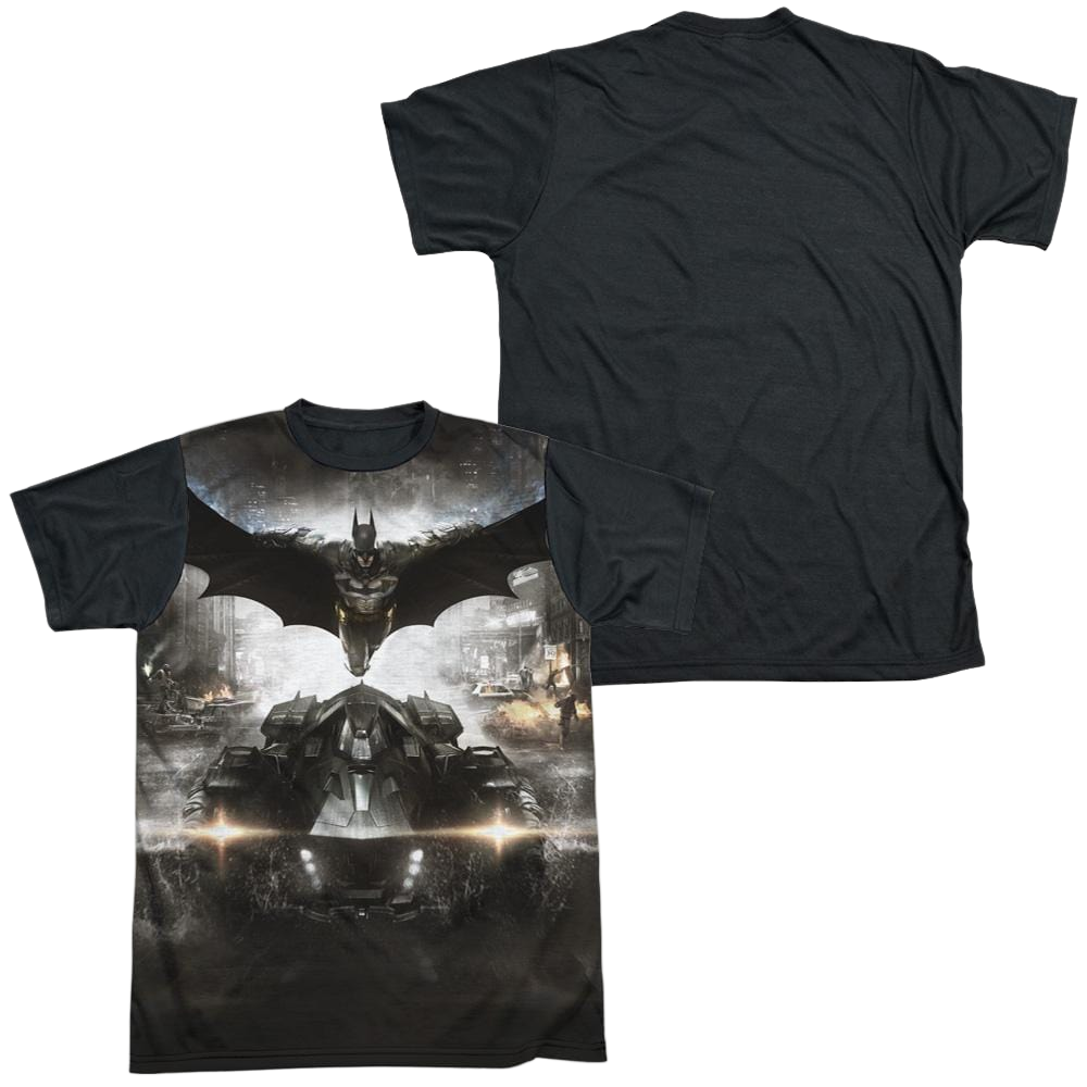 Batman - Arkham Poster - Men's Black Back T-Shirt