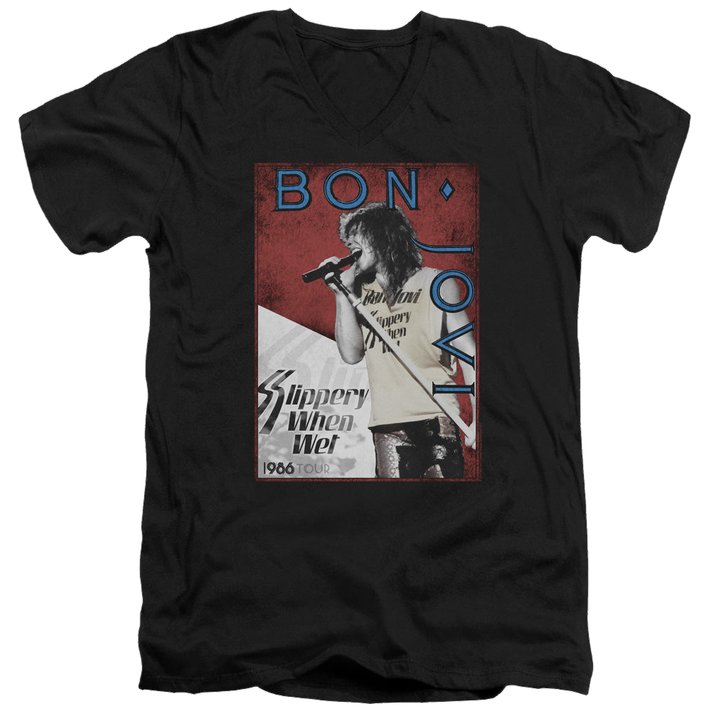 Bon Jovi 86 Tour - Men's V-Neck T-Shirt