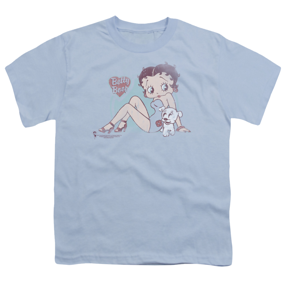 Betty Boop Vintage Pin Pup - Youth T-Shirt