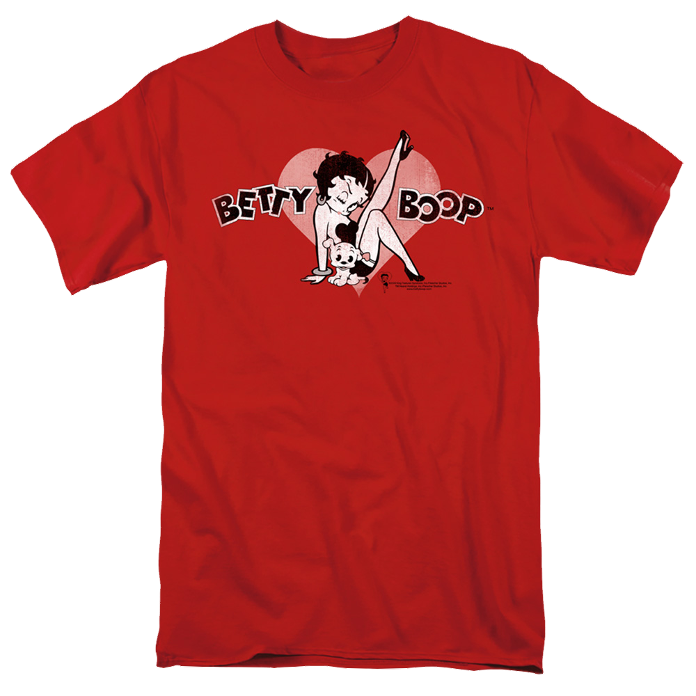 Betty Boop Vintage Cutie Pup - Men's Regular Fit T-Shirt