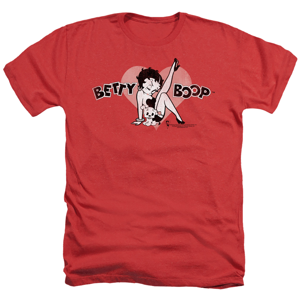 Betty Boop Vintage Cutie Pup - Men's Heather T-Shirt
