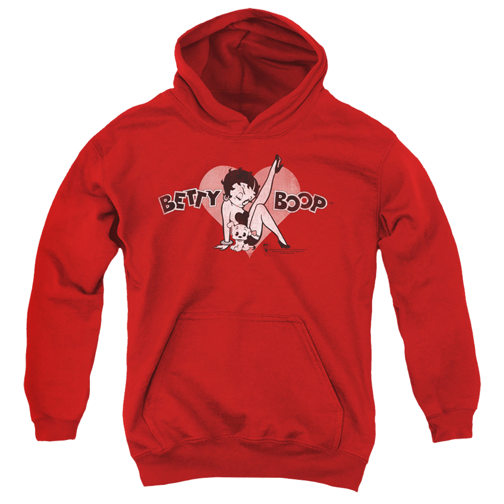 Betty Boop Vintage Cutie Pup - Youth Hoodie