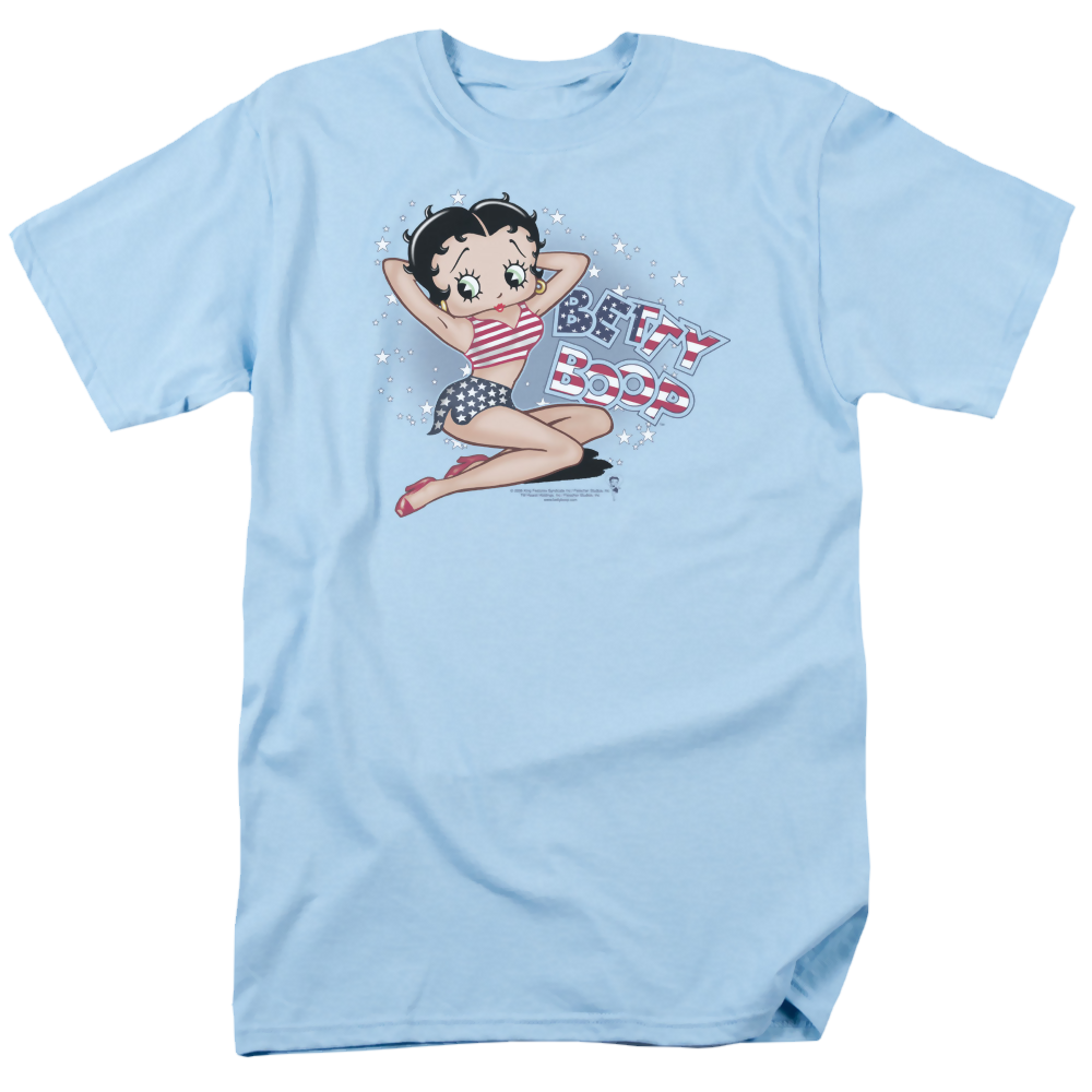 Betty Boop All American Girl - Men's Regular Fit T-Shirt Style001