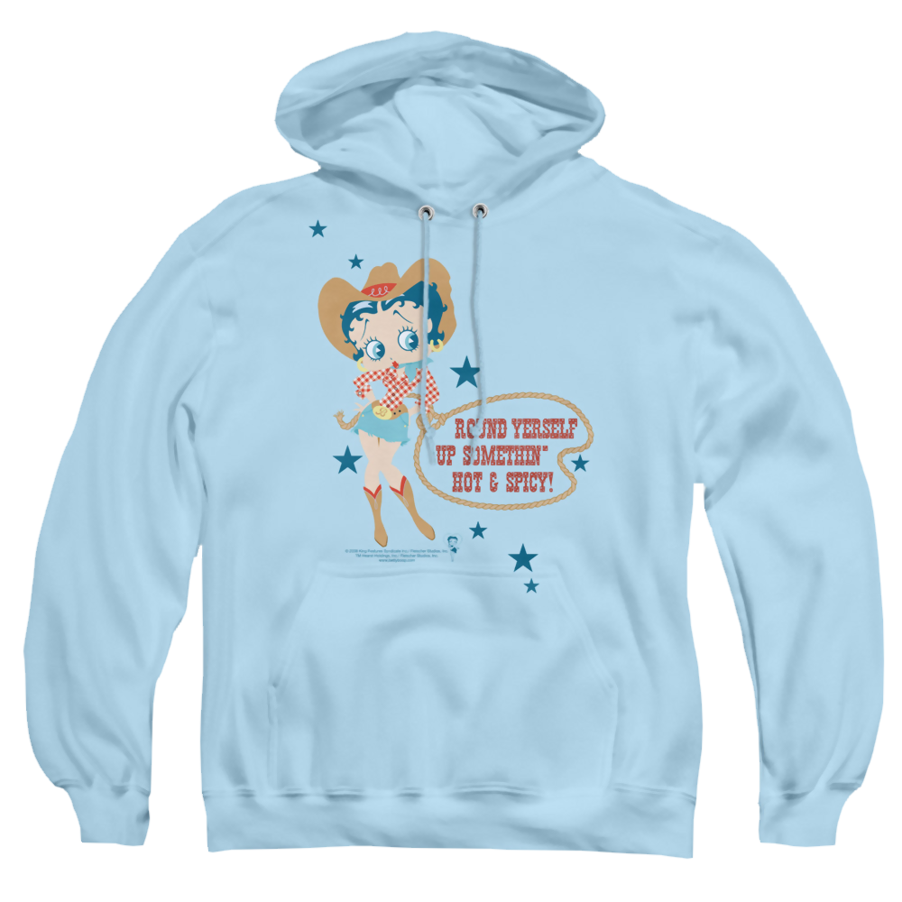 Betty Boop Hot And Spicy Cowgirl - Pullover Hoodie