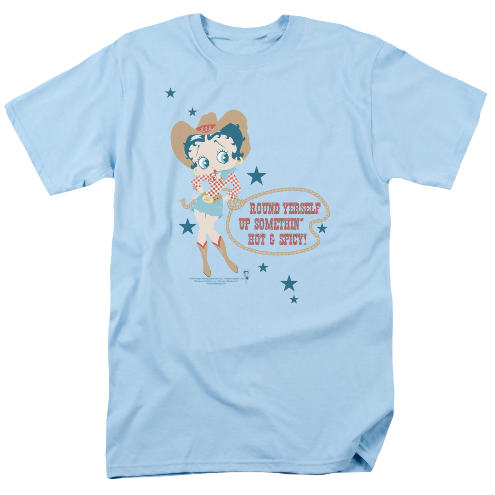 Betty Boop Hot And Spicy Cowgirl - Men's Regular Fit T-Shirt