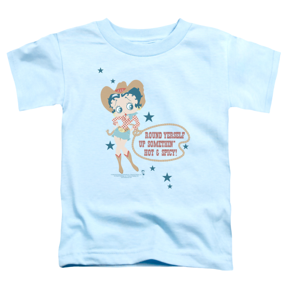 Betty Boop Hot And Spicy Cowgirl - Kid's T-Shirt