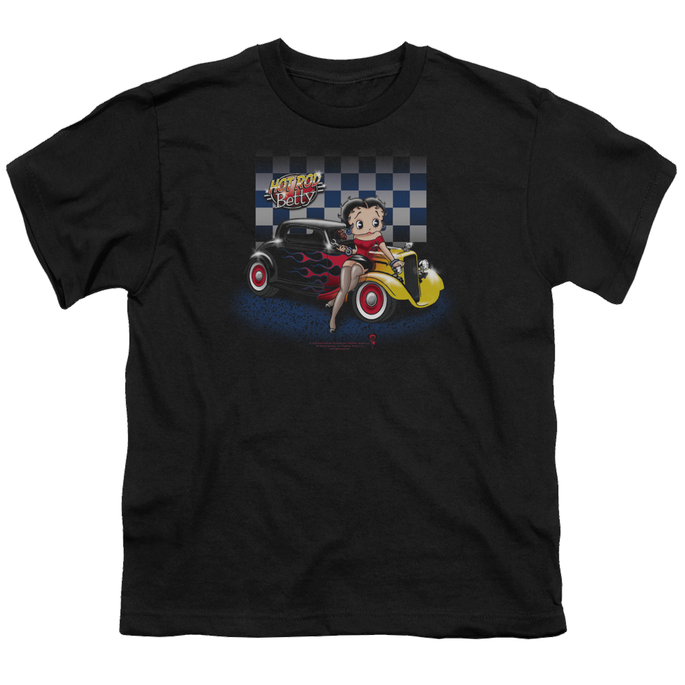 Betty Boop Hot Rod Boop - Youth T-Shirt