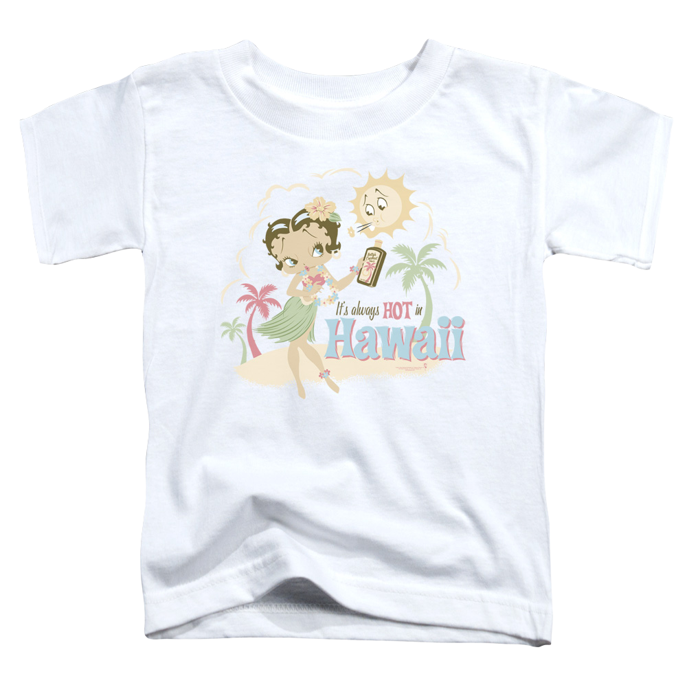 Betty Boop Hot In Hawaii - Toddler T-Shirt