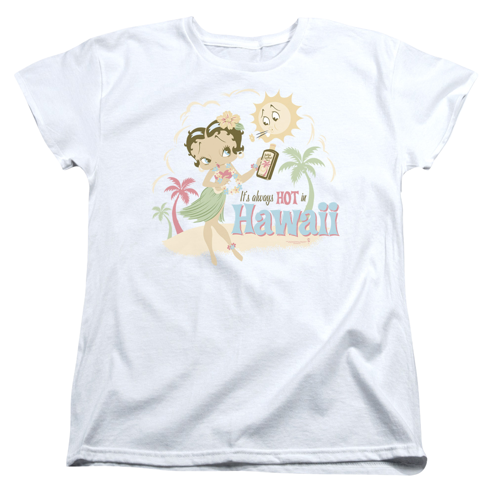 Betty Boop Hot In Hawaii - Women's T-Shirt
