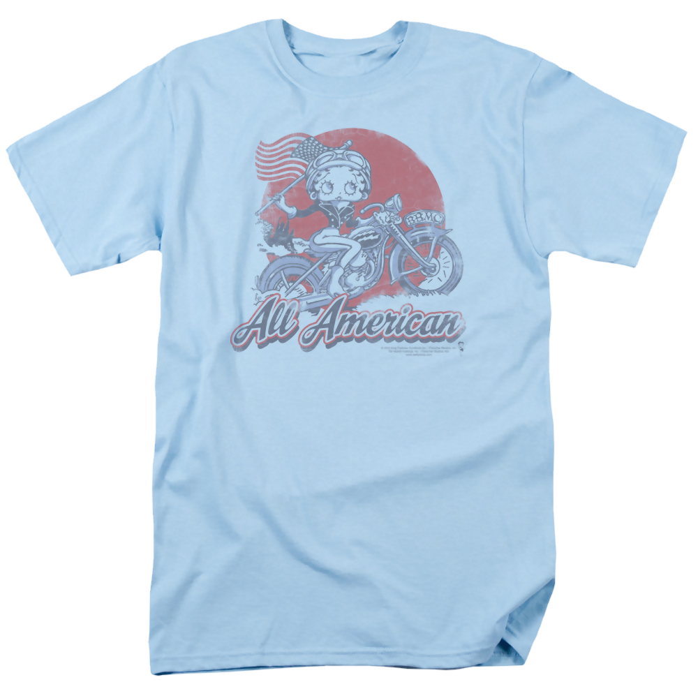 Betty Boop All American Biker - Men's Regular Fit T-Shirt