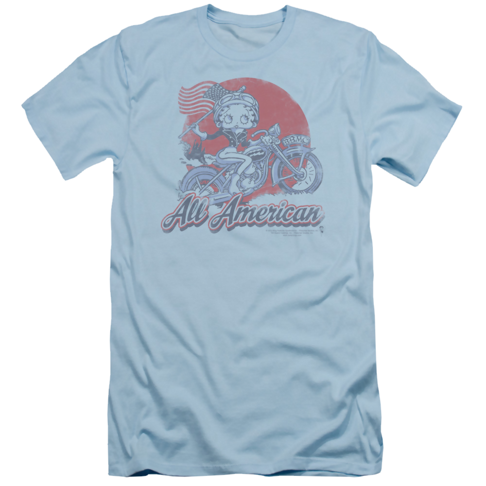 Betty Boop All American Biker - Men's Slim Fit T-Shirt