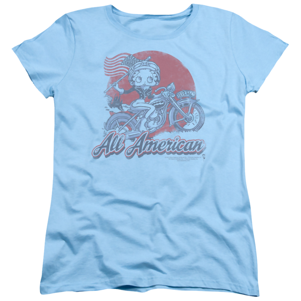 Betty Boop All American Biker - Women's T-Shirt