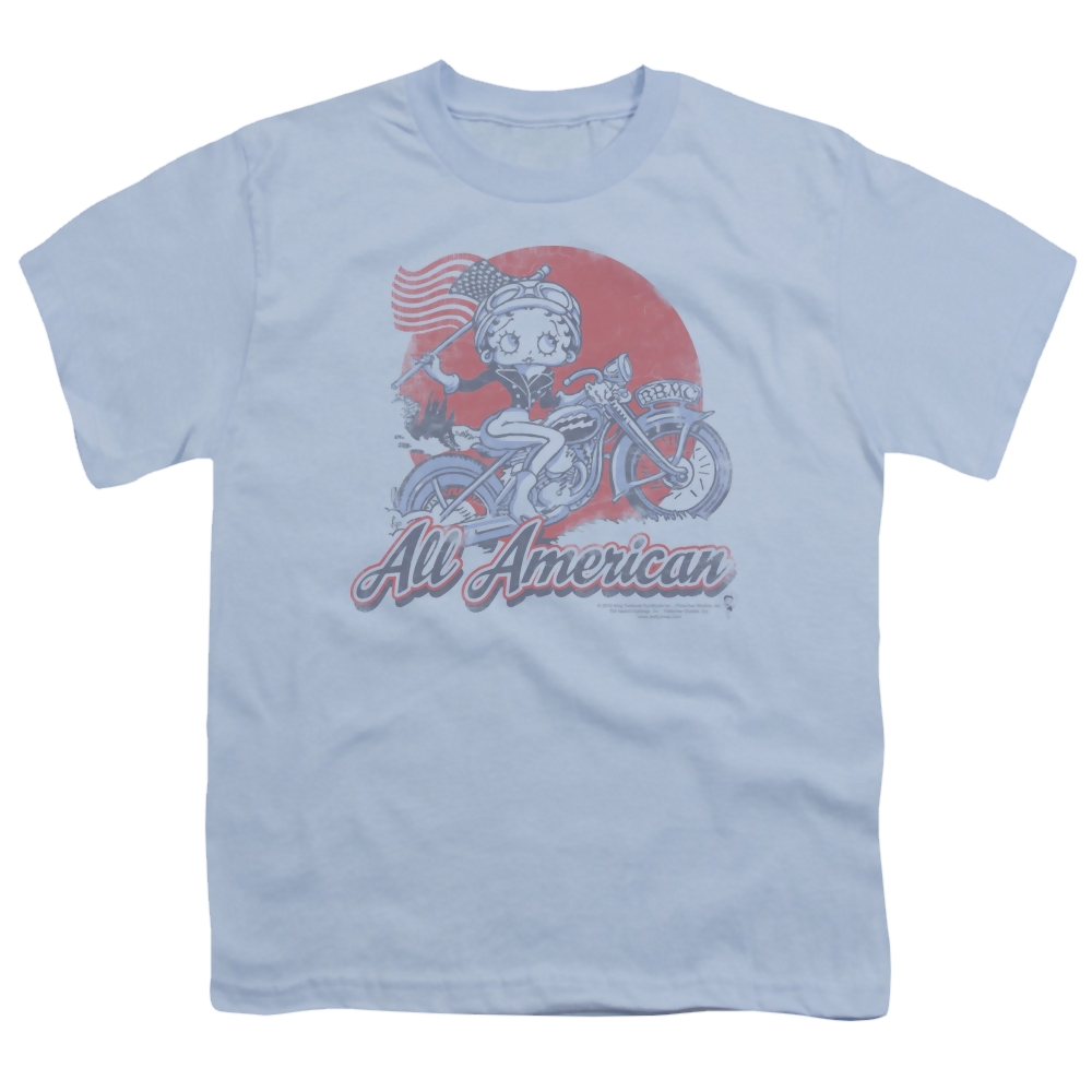 Betty Boop All American Biker - Youth T-Shirt