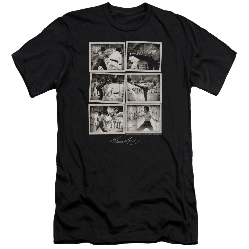 Bruce Lee Snap Shots - Men's Premium Slim Fit T-Shirt