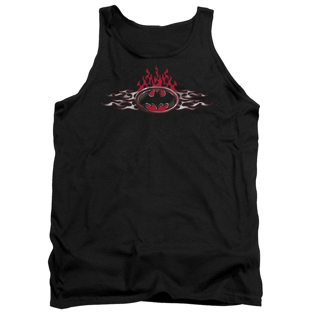 Batman Steel Flames Logo Men's Tank