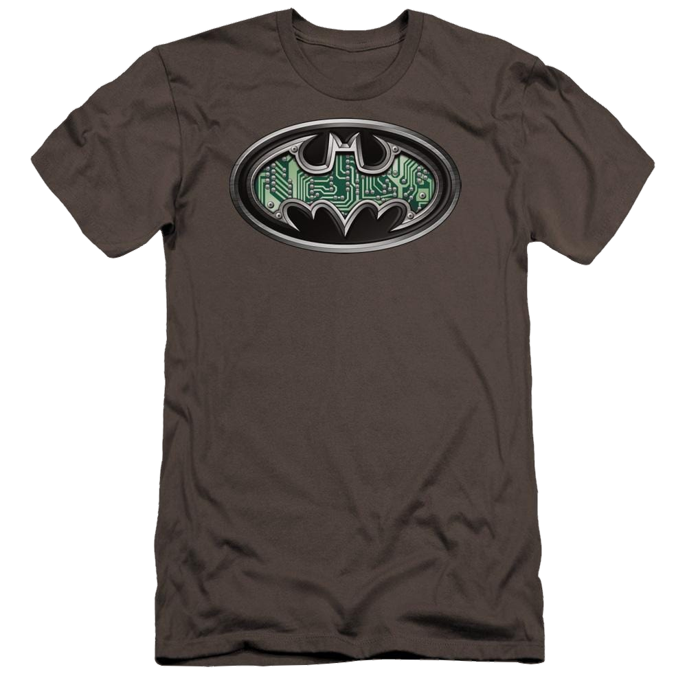 Batman Circuitry Shield - Men's Premium Slim Fit T-Shirt