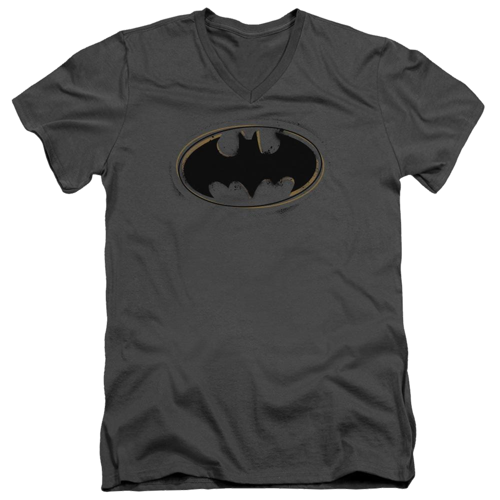 Batman Spray Paint Logo - Men's V-Neck T-Shirt