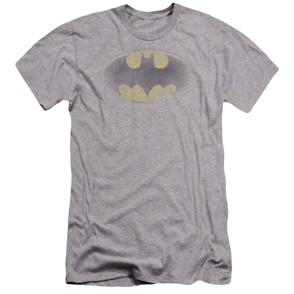 Batman Faded Logo - Men's Premium Slim Fit T-Shirt
