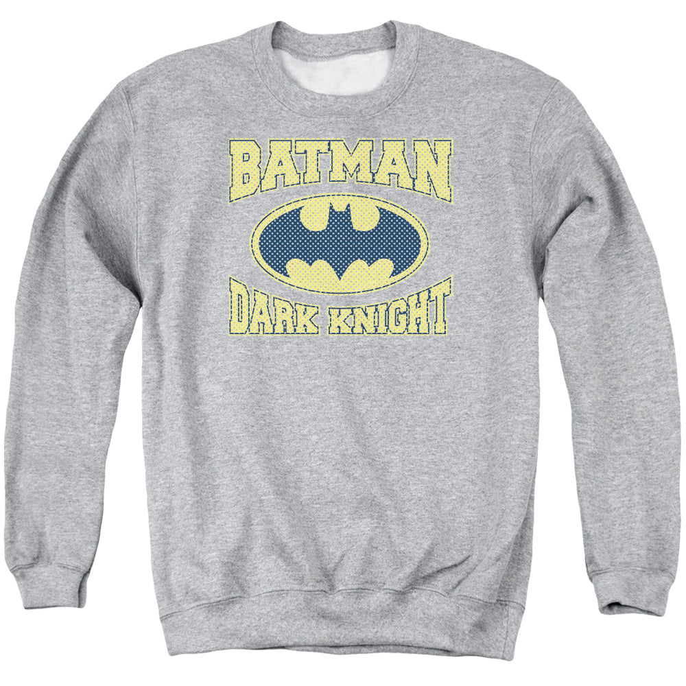 Batman Dark Knight Jersey Mens Crewneck Sweatshirt Athletic Heather