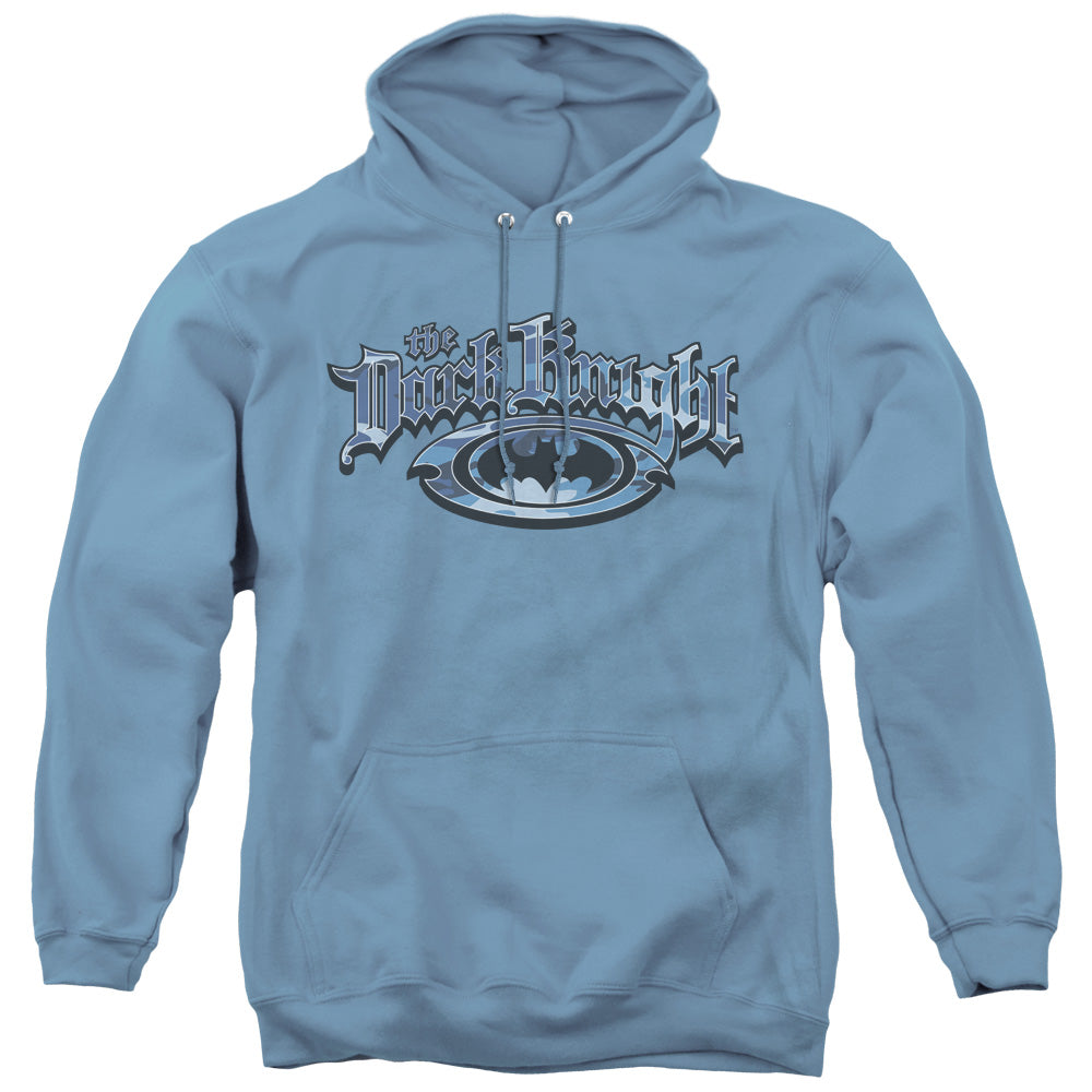 Batman Dark Knight Blue Camo Mens Hoodie Carolina Blue