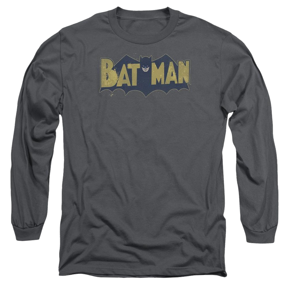 Batman Vintage Logo Splatter - Men's Long Sleeve T-Shirt