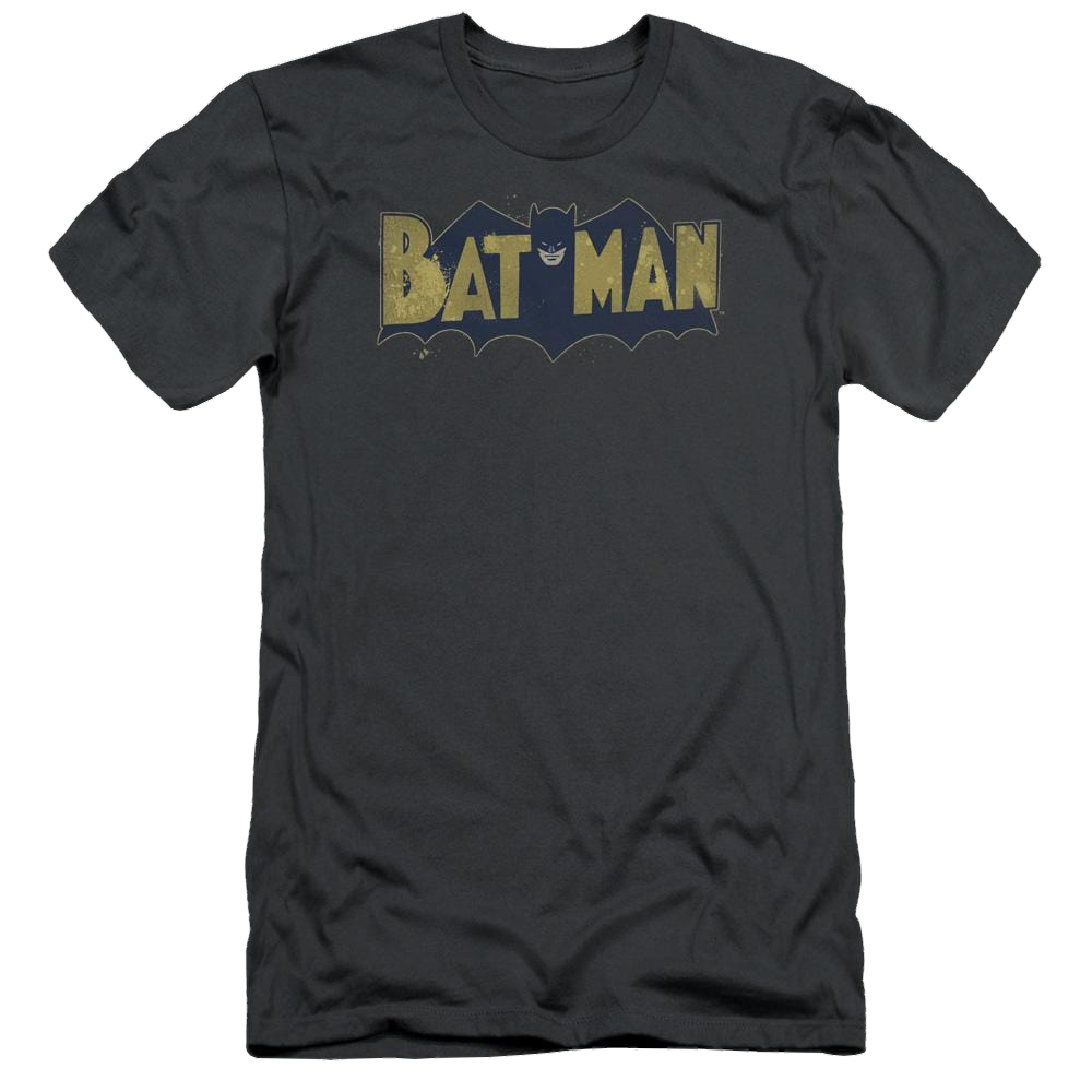Batman Vintage Logo Splatter - Men's Slim Fit T-Shirt