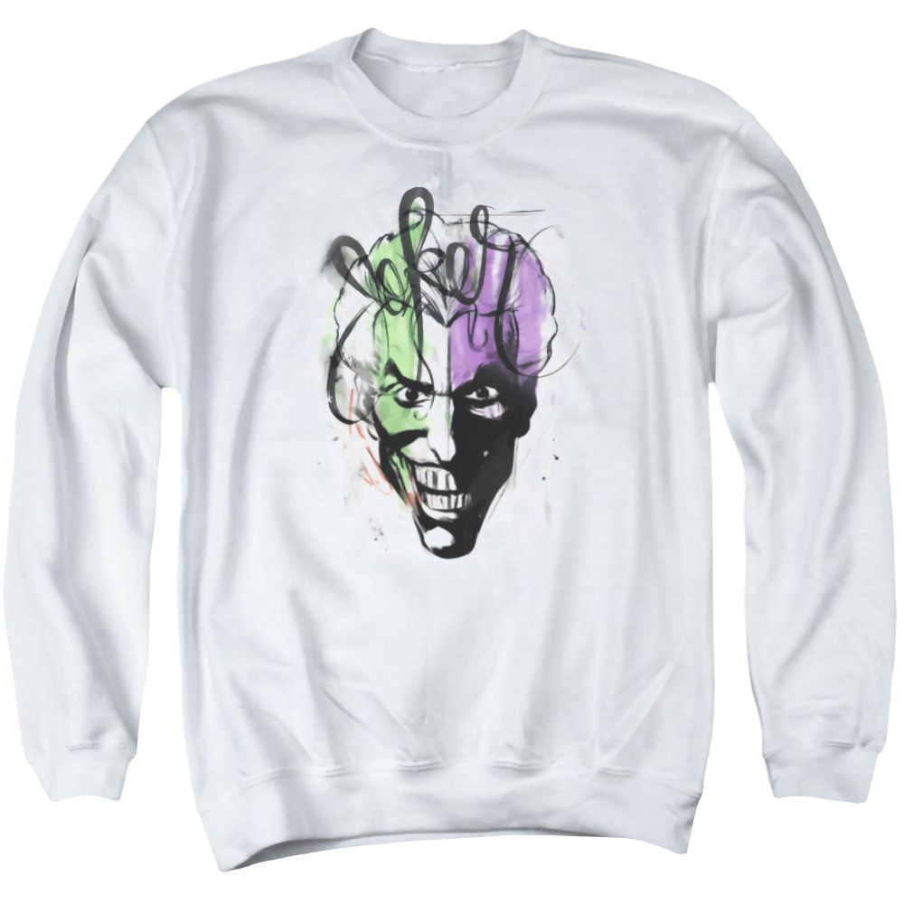 Batman Joker Airbrush - Men's Crewneck Sweatshirt