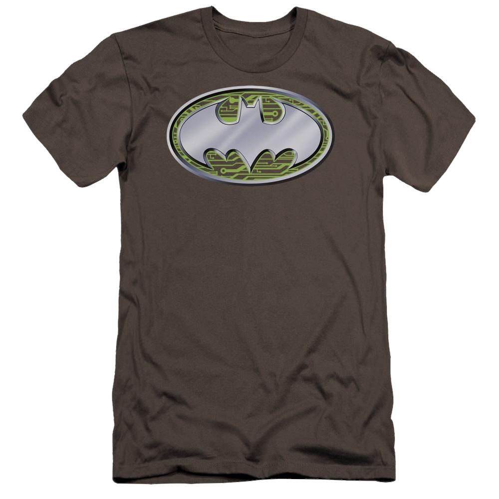Batman Circuits Logo - Men's Premium Slim Fit T-Shirt