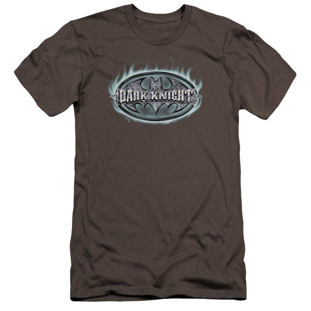 Batman Dark Knight Steel Shield - Men's Premium Slim Fit T-Shirt