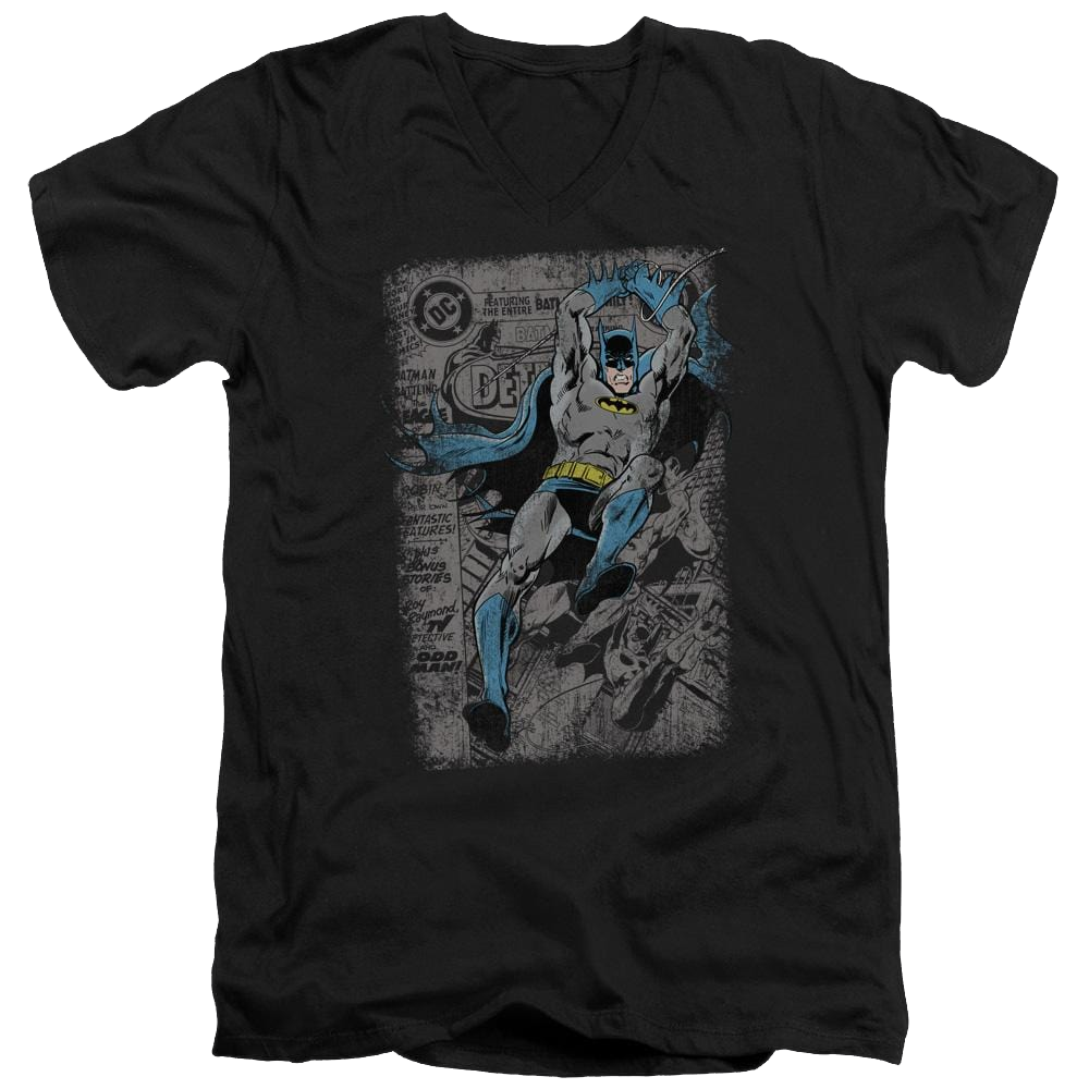 Batman Detective #487 Distress - Men's V-Neck T-Shirt