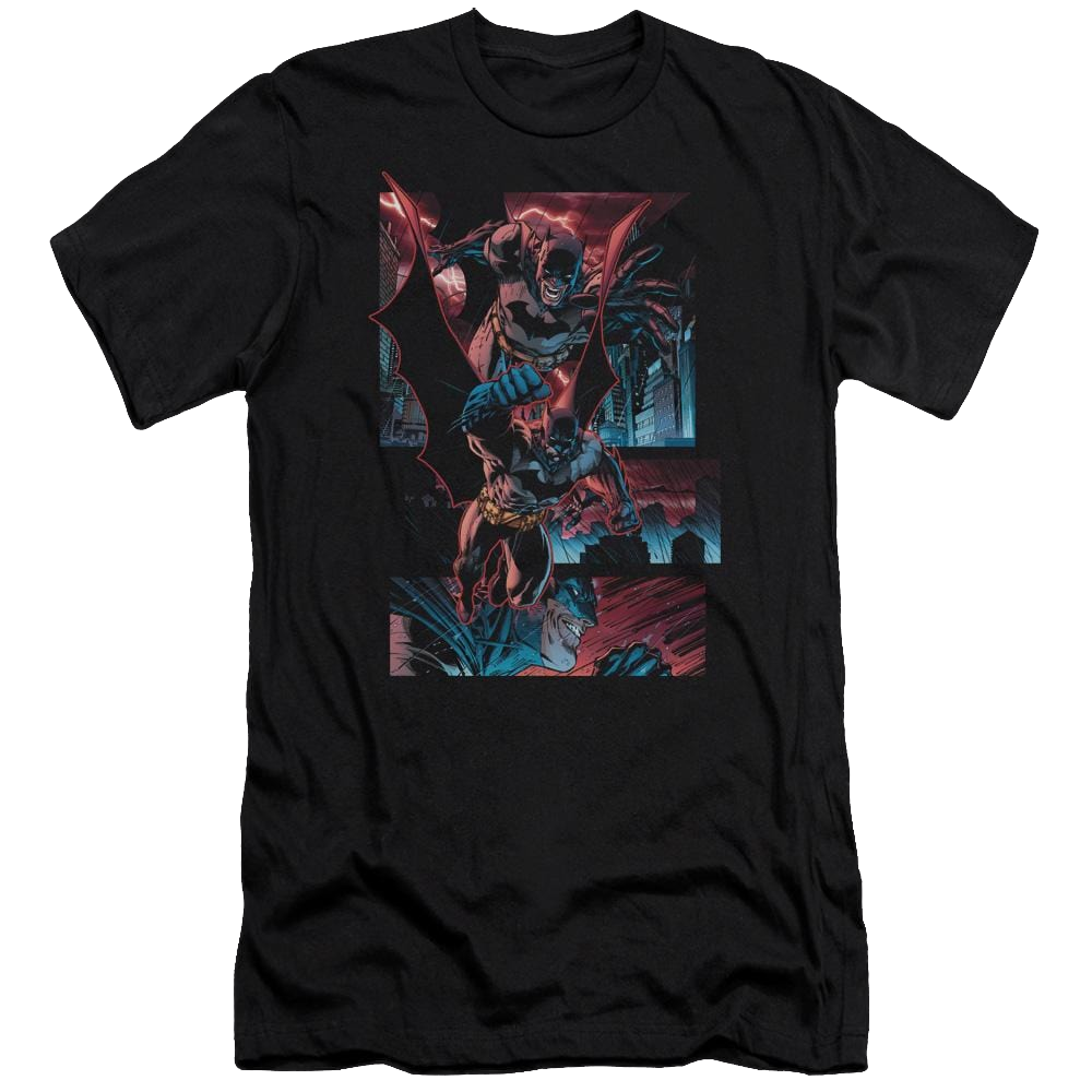 Batman Dark Knight Panels - Men's Premium Slim Fit T-Shirt