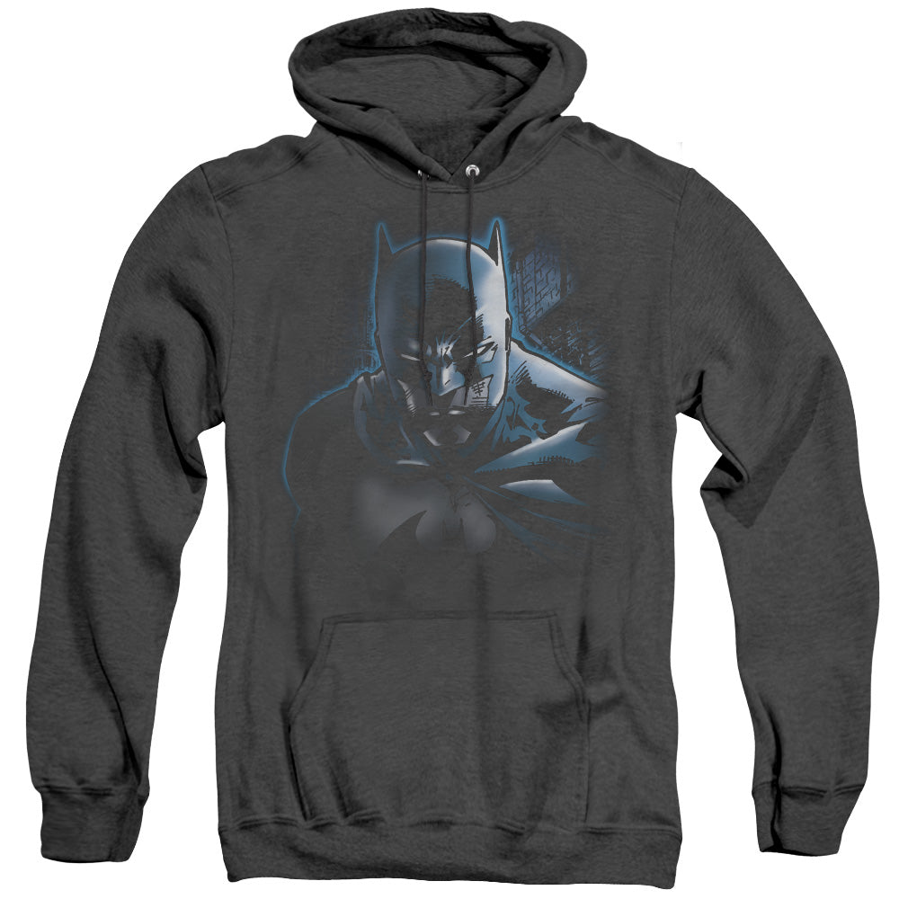 Batman Dont Mess With The Bat Heather Mens Hoodie Black
