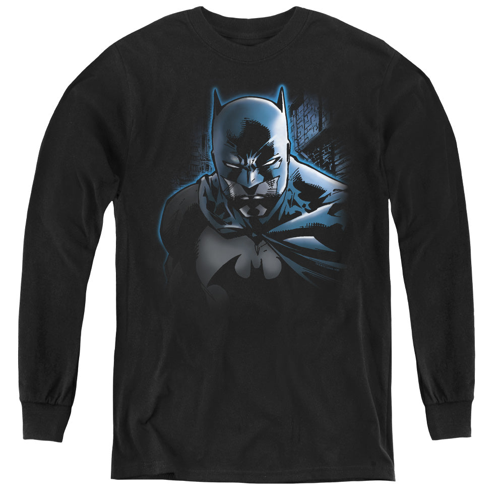 Batman Dont Mess With The Bat Long Sleeve Kids Youth T Shirt Black