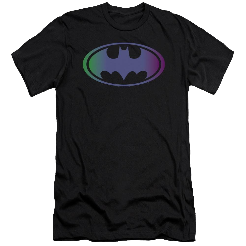 Batman Gradient Bat Logo - Men's Premium Slim Fit T-Shirt