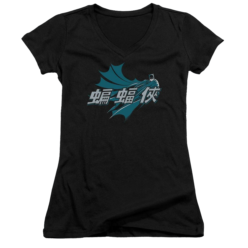 Batman Chinese Bat - Juniors V-Neck T-Shirt