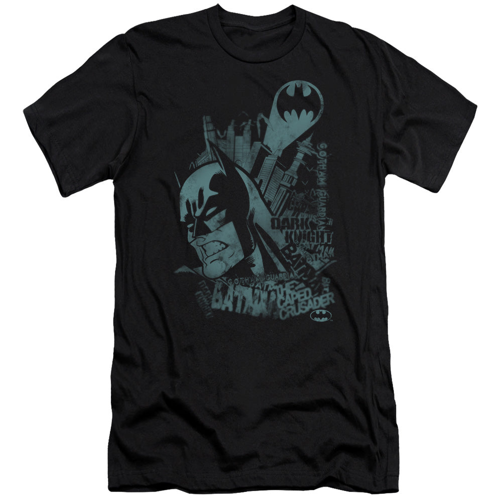 Batman Grited Teeth Premium Bella Canvas Slim Fit Mens T Shirt Black