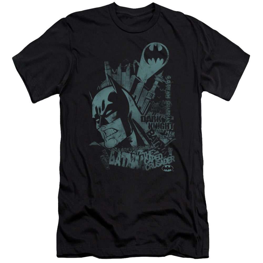 Batman Grited Teeth Slim Fit Mens T Shirt Black