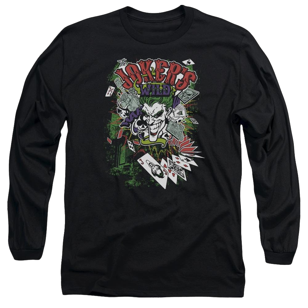 Batman Jokers Wild - Men's Long Sleeve T-Shirt
