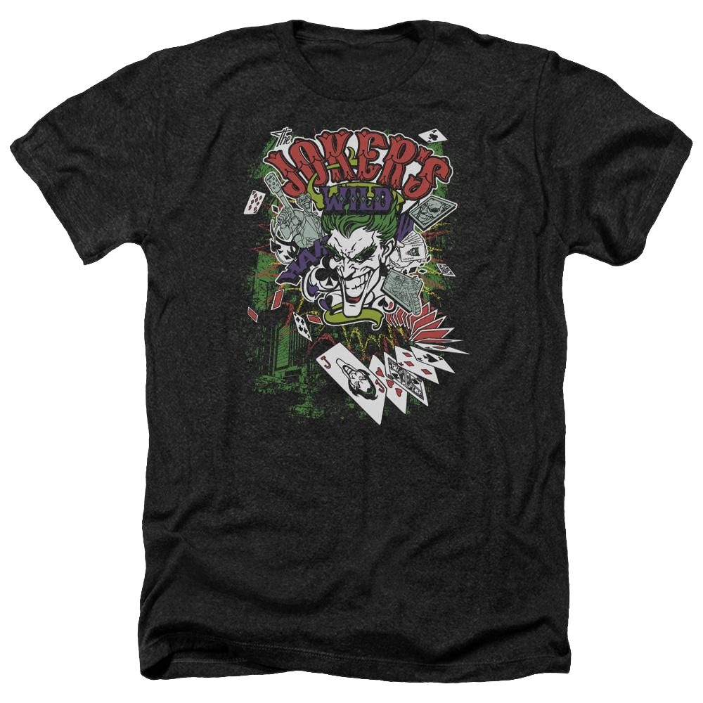 Batman Jokers Wild - Men's Heather T-Shirt